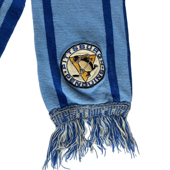 Pittsburgh Penguins A Great Day For Hockey Scarf  Blue Highmark BCBS Knitted - Picture 5 of 8